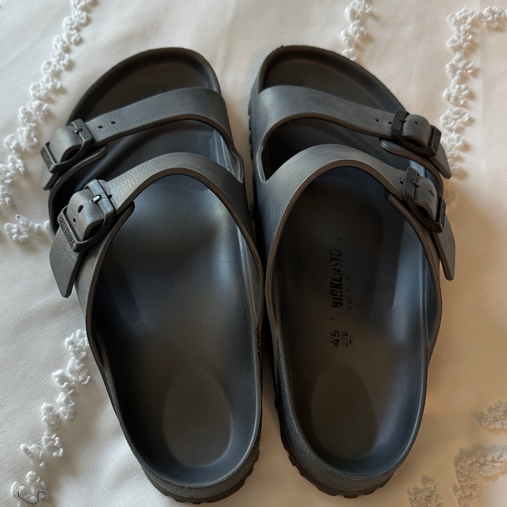 Birkenstock Charcoal Double-Strap Sandals